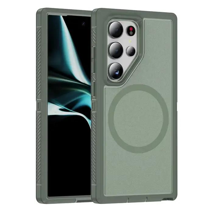 Coque de téléphone robuste antichoc pour Samsung Galaxy S24 S25 Ultra S24 + S23 FE S22 5G, cadre en 
