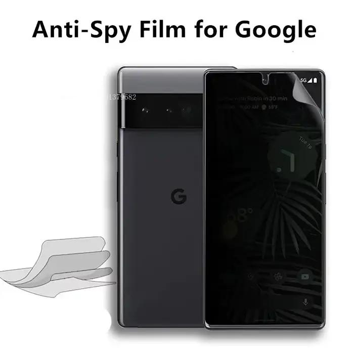 Film Hydrogel de confidentialité pour Google Pixel 8 7 Pro, 3 pièces, protecteur d'écran pour Google