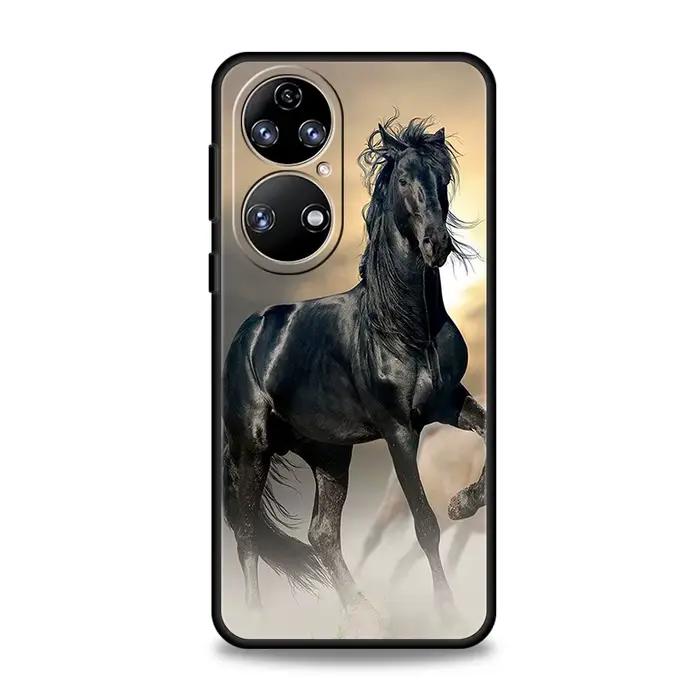 Coque de téléphone cheval Animal, étui pour Huawei P50 P40 P30 P20 Pro P50 P40 P30 P20 Lite E P Smar