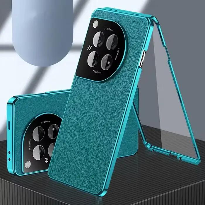 Coque de Protection Complète Transparente à 360 ° pour One Plus 12 12R 5G, Étui Magnétique Transpare