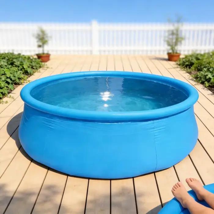 Piscine gonflable en PVC personnalisée pour enfants, portable, durable et résistante aux UV, mini pi