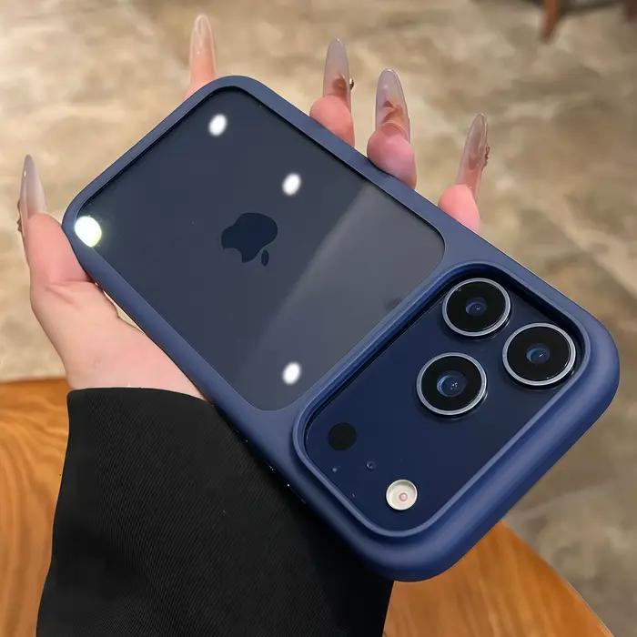 Coque de téléphone antichoc en Silicone, bord souple, panneau arrière rigide Transparent, pour iPhon