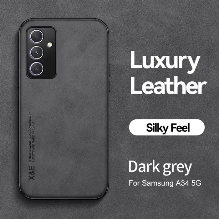 Étui magnétique en cuir de mouton pour Samsung Galaxy A34 A54 A14 A 54 34 14 5G SamsungA54, coque de