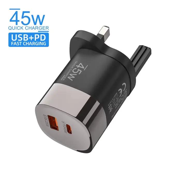 Chargeur multi-ports Lenovo 45W A+C QC3.0, adaptateur de charge rapide PD20Q 5V/2A, adaptateur d'ali