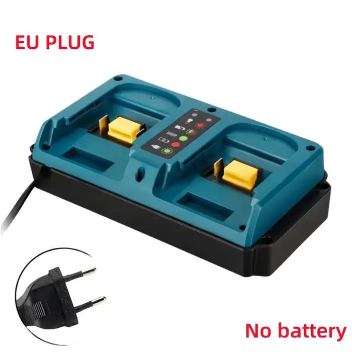 Chargeur Portable double Ports pour batterie au Lithium Makita 18V-20V, Rechargeable BL1815 BL1820 B