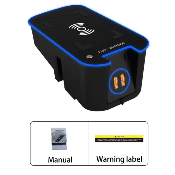 Chargeur sans fil pour voiture, support de charge pour téléphone, accessoires pour Volvo XC90 S90 V9