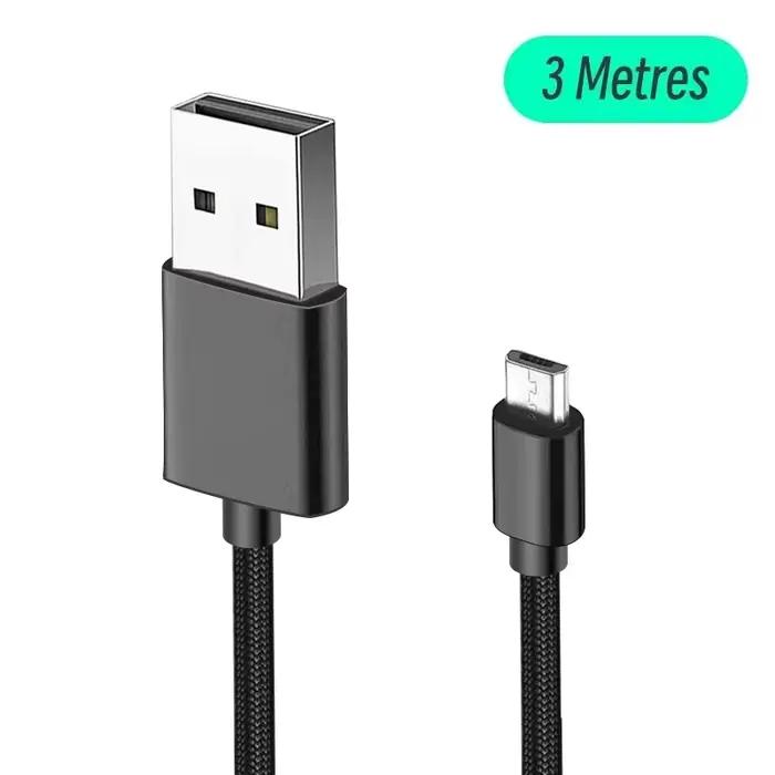 DATA FROG 1M 2M 3M câble de données de charge pour contrôleur PS4 câble de chargeur USB pour PS4 Gam