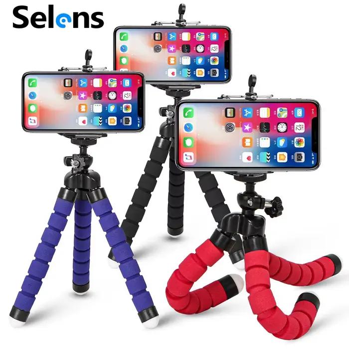 Trépied pour téléphone Flexible éponge poulpe Mini trépied pour IPhone Mini caméra trépied support p