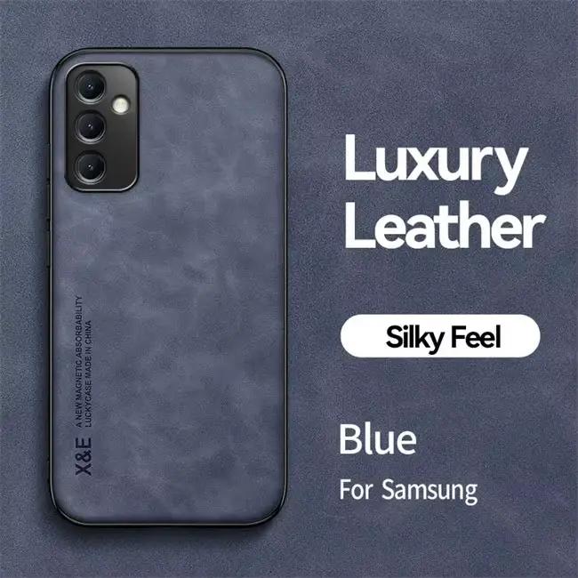 Coque de téléphone en cuir de mouton, étui pour Samsung Galaxy A56 A55 A54 A35 A36 A15 A53 5G A52 A5