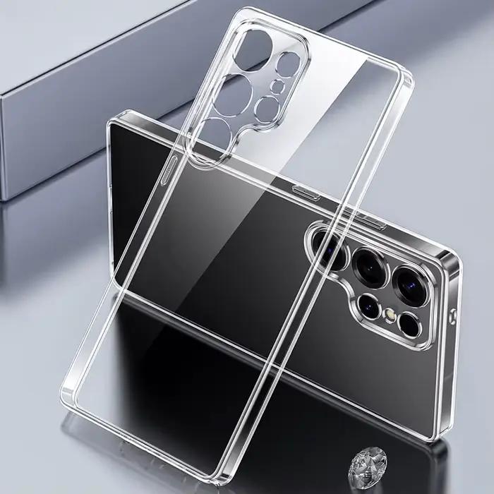 Coque souple en silicone pour Samsung Galaxy, protection complète de l'appareil photo, coque arrière