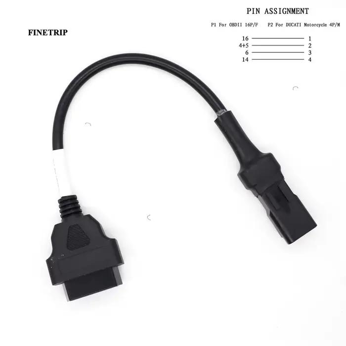 Adaptateur de connecteur de diagnostic de moto, câble OBD2 pour Honda, Suzuki, YAMAHA, KYMCO, BMW, D