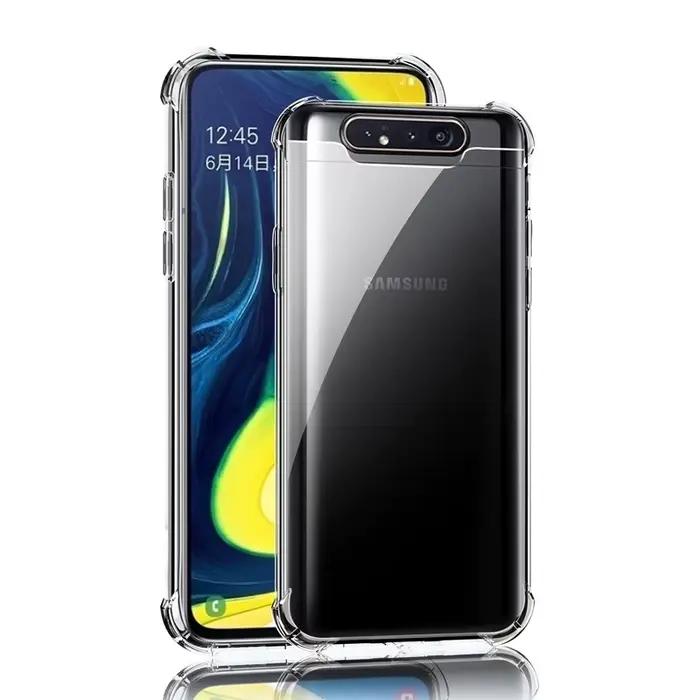 Coque de téléphone transparente souple de haute qualité pour Samsung Galaxy A80, A90, 5G Capa, airba
