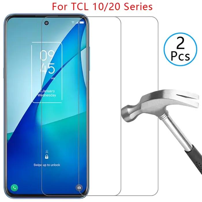 Protection d'écran en verre trempé pour TCL 10, 20 SE, 10L, 20L, 5G – Film de protection pour TCL10,