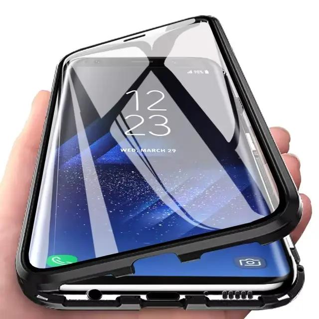 360 ° Étui magnétique à cadre métallique de Protection complète pour OPPO Reno 10 11 Pro 7 4G 7 Z 8 