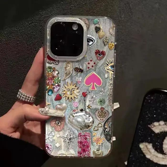 Coque de téléphone personnalisée avec yeux de couleur d'amour, étui pour IPhone 16 Pro Max 16E 15 Pl