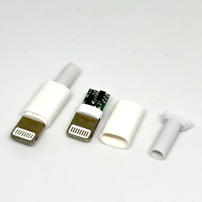 1 pièce Connecteur Lightning USB 3.0mm avec carte de puce, connecteur mâle à souder, interface OTG, 