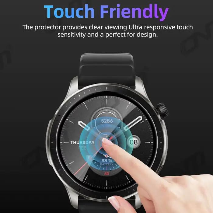 Protecteur d'écran pour Amazfit GTR 4 3 Pro 2 Balance T-Rex Active Max, film de Protection souple an