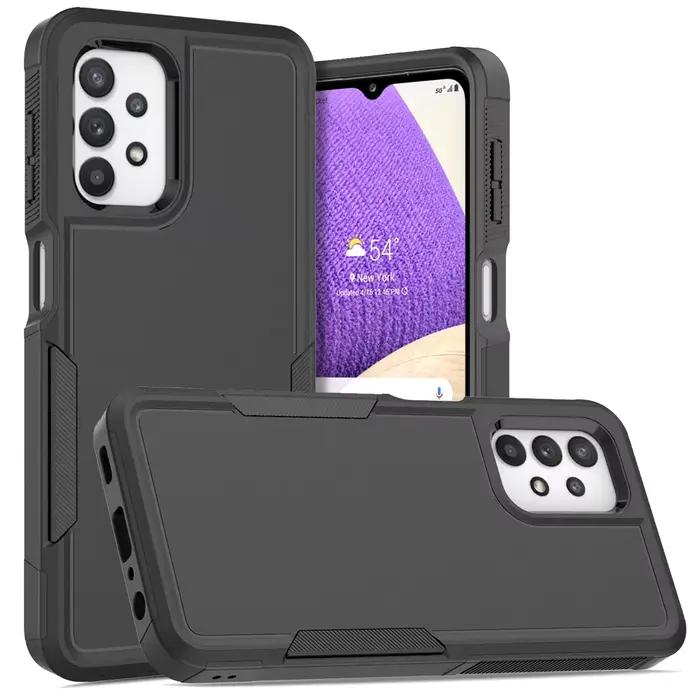 Coque blindée hybride pour Samsung Galaxy A32 5G / A32 4G, coque 2 en 1 TPU/PC, double couche, Prote