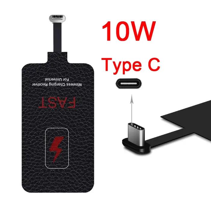 Récepteur de charge sans fil 10W pour Samsung Huawei Xiaomi Iphone5-7, adaptateur de chargeur sans f