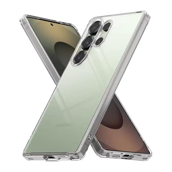 Ringke Fusion Compatible avec la coque Samsung Galaxy S25 Ultra, dos rigide transparent et cadre sou