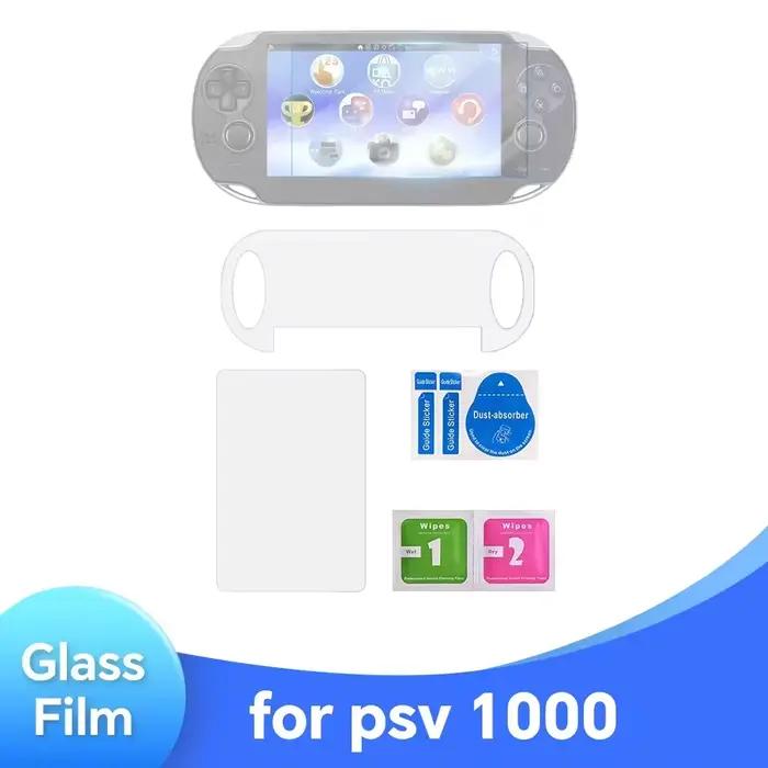 Protecteur d'écran pour Sony PS Vita PSV 1000, verre trempé avant + arrière transparent Full HD, fil