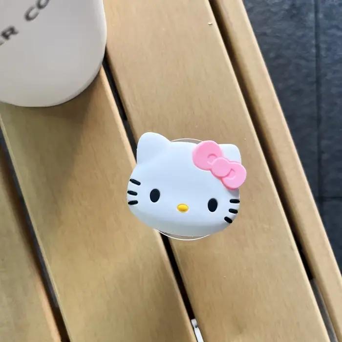 Support de téléphone mignon Sanrio Hello Kitty, Griptok, support à anneau pour doigt, pour coques iP