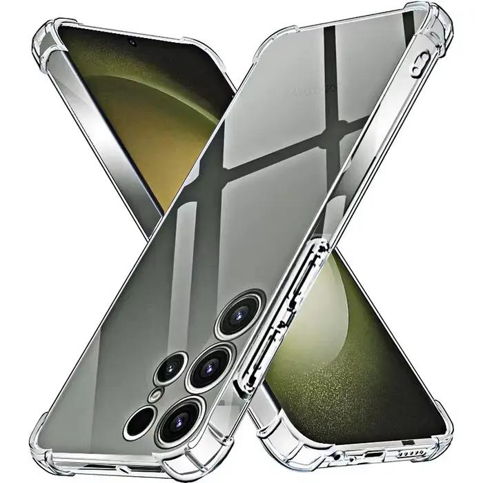 Coque souple en Silicone transparent antichoc pour Samsung S25 S24 S23 S22 S21 Ultra plus note20 Gal