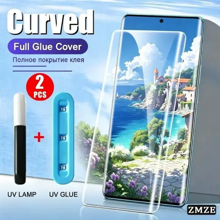 Verre trempé 3D UV pour Huawei Mate 20 30 40 50 60 Pro Nova 9 P30 P40 P50 P60Pro Pura 70 80Pro Plus 