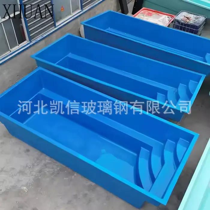 Piscine familiale, salle de sport, grande piscine extérieure en fibre de verre, piscine à débordemen
