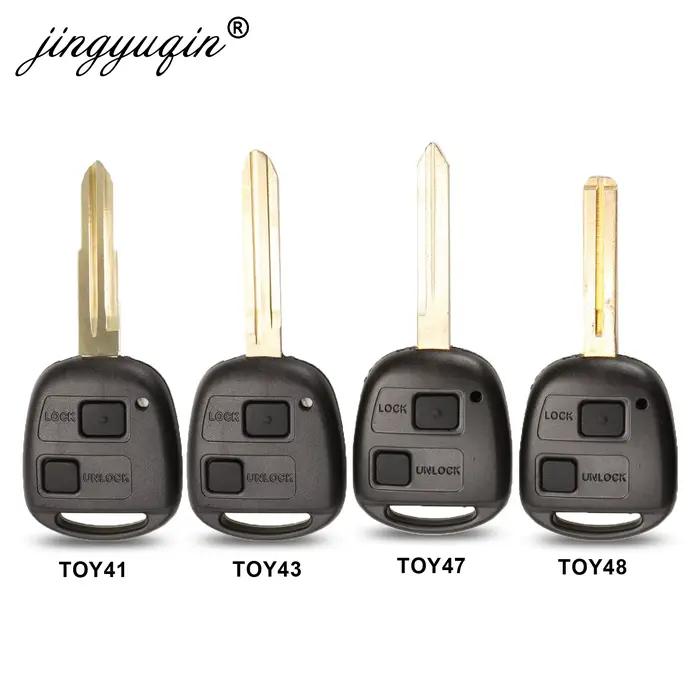 Coque pour clé télécommande de voiture, 2BT TOY41/TOY43/TOY47/TOY48, pour Toyota Camry Rav4 Corolla 