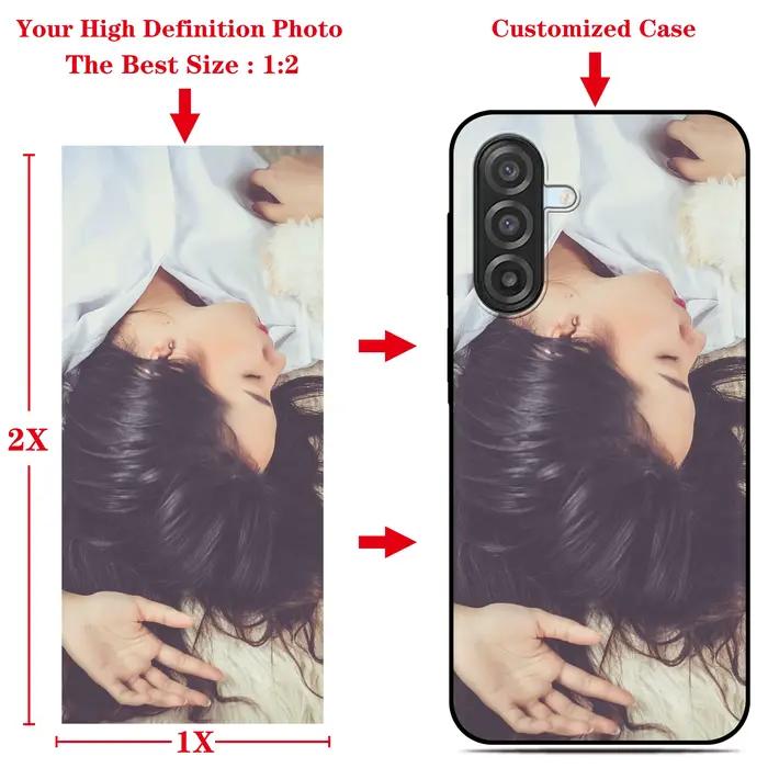 Coque de téléphone personnalisée avec photo et nom pour Samsung Galaxy A57 A37 A27 5G A07 A16 A17 A3