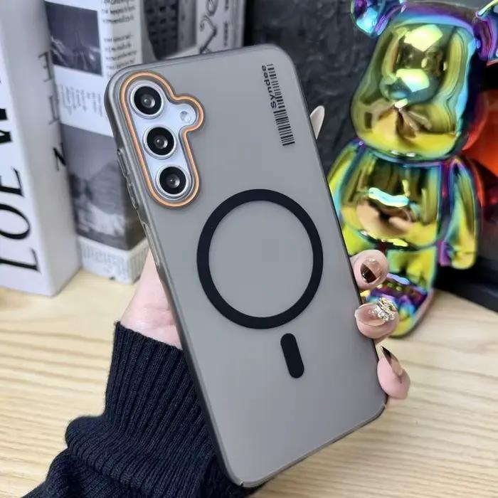 Coque magnétique givrée couleur bonbon, étui mince pour Samsung A57/37/27/17/07 A56/36/26/16/06 A55/