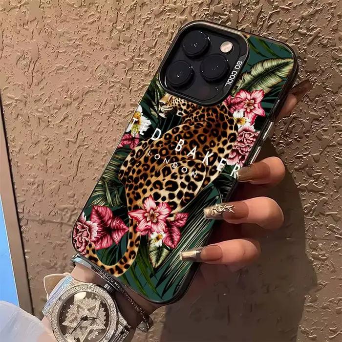 Coque de téléphone à fleurs t-tied Baker, étui arrière de couleur pour IPhone 17 16 15 14 13 Pro 12 