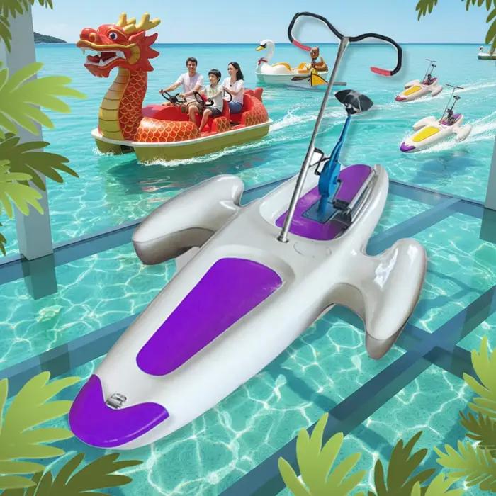Pédalo en fibre de verre pour piscine et exercices aquatiques en mer ou lac, usage commercial 2 pers