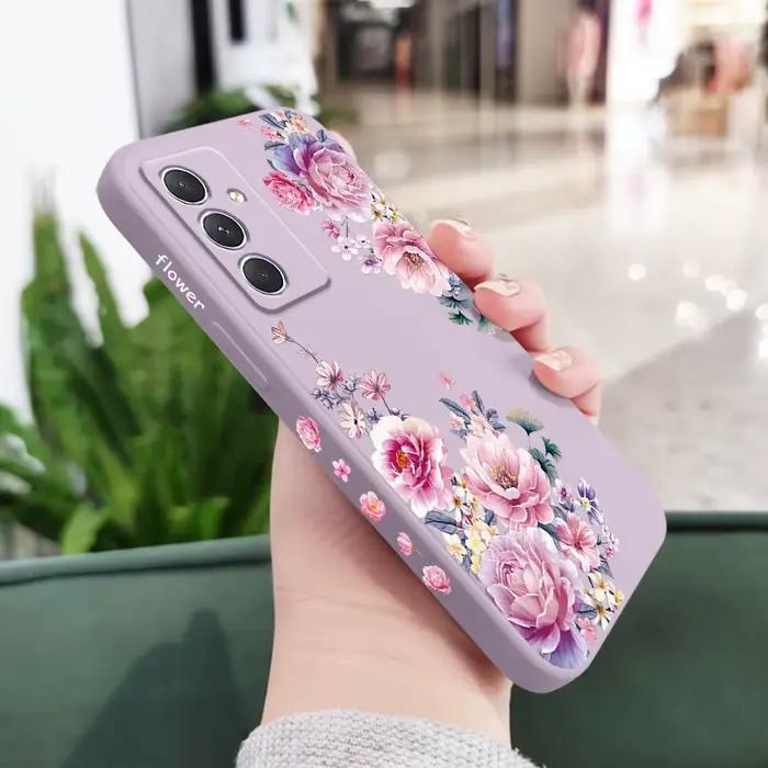 Coque de téléphone en brocart satiné, étui pour Samsung Galaxy A17 A56 A36 A26 A16 A54 A34 A24 A14 A