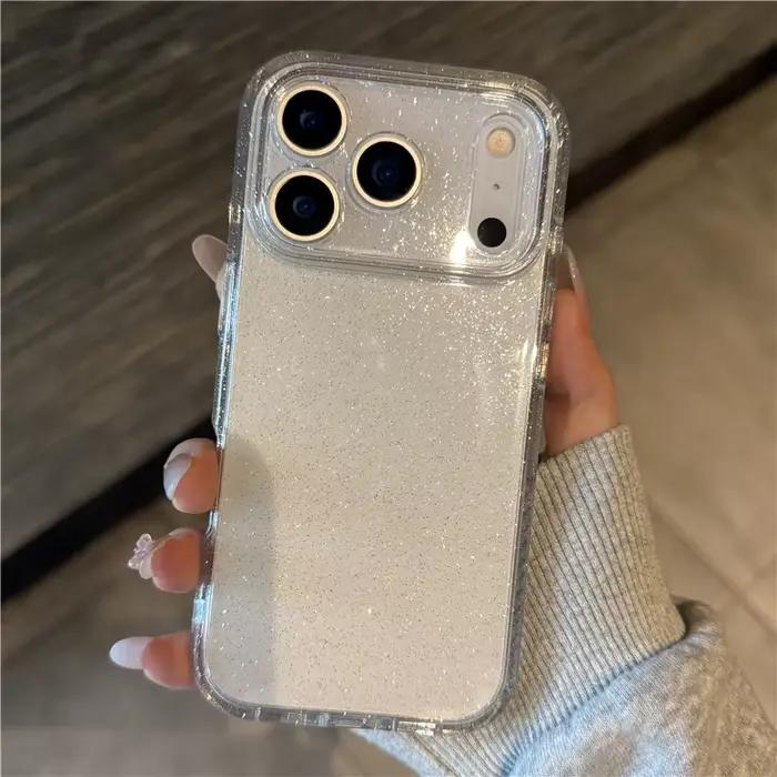 Coque de protection antichoc transparente de luxe avec strass pour iPhone 17, 17 Air, 17 Pro Max, pr