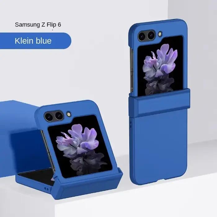 Coque rigide sensation de peau coque de téléphone pour Samsung Galaxy Z Flip 7 6 5 4 3 Flip6 Flip5 F