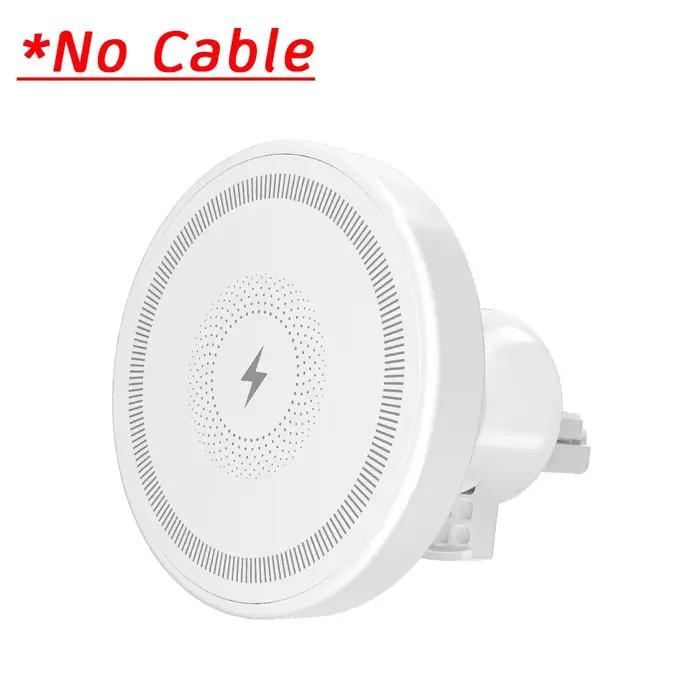 Support de chargeur magnétique sans fil pour voiture, fixation pour grille d'aération, charge rapide