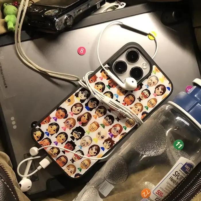Coque de téléphone personnalisée pleine écran avec personnage mignon et créatif pour iPhone 11 12 13