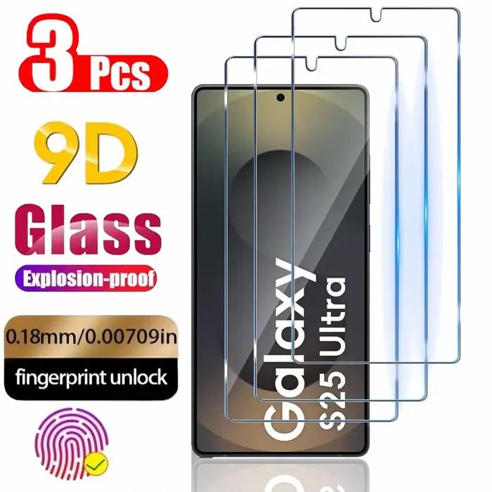 S26 S25 Ultra Verre protecteur pour Samsung S25 S24 Ultra Protecteurs d'écran A17 A27 A37 A57 A56 A3