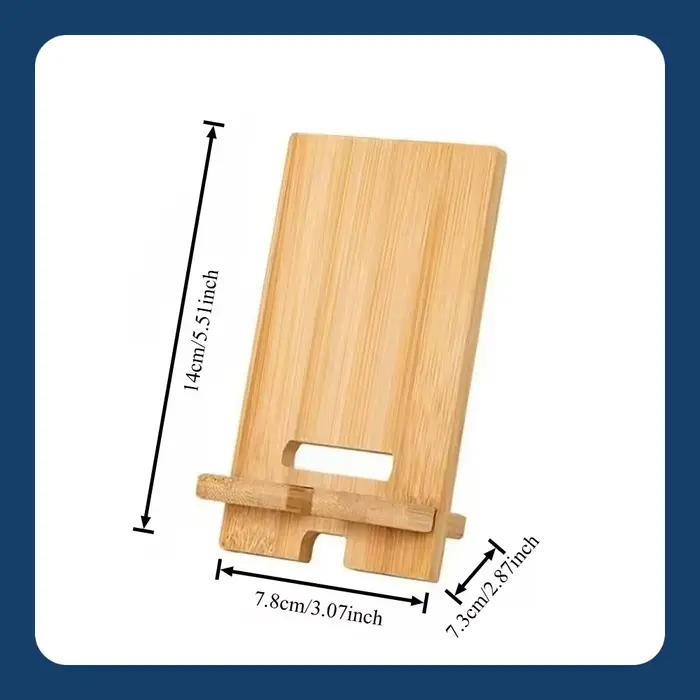 Support de téléphone portable en bois épaissi pour la maison, support de téléphone décontracté, gain