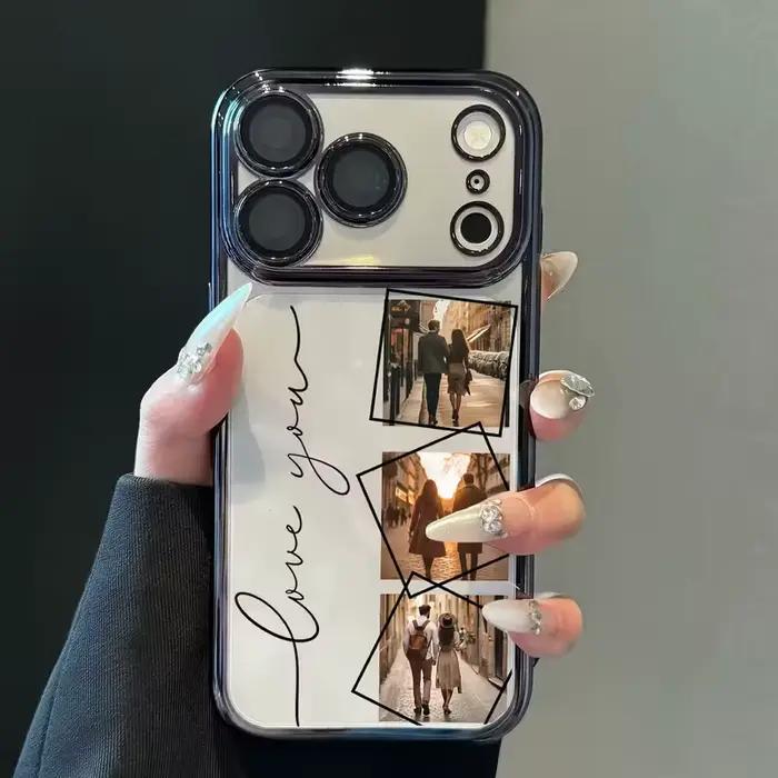 Coque de téléphone personnalisée avec photo intégrale pour iPhone 17 Air 16 15 14 13 12 11 Pro Max P