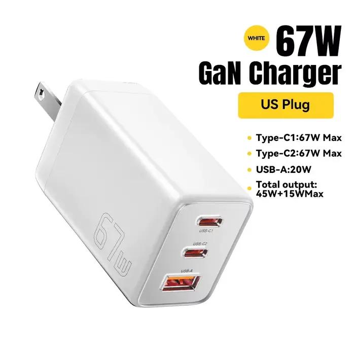 Essager 67W GaN USB Type C chargeur pour ordinateur portable 45W 25W PD QC 3.0 Charge rapide pour Ma