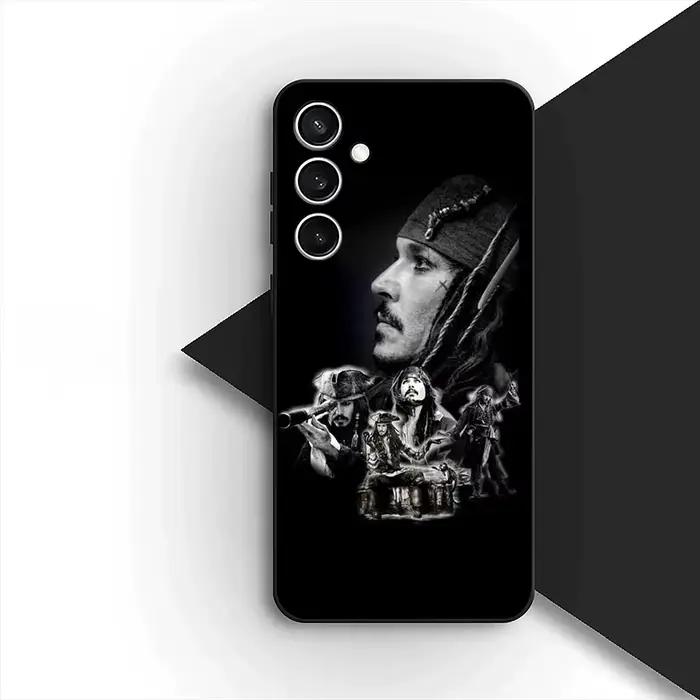 Étui pour Samsung Galaxy S25 S24 S23 FE Ultra Plus S7 Edge S25+ S23+ A56 5G avec motif Captain Jack 