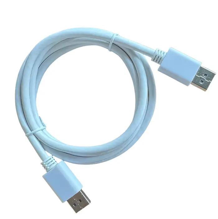 Câble Displaypot mâle à mâle 4K @ 60Hz 2K @ 144Hz cordon Dsplayport blanc 1.5M Compatible pour monit