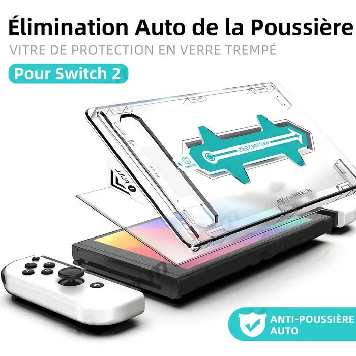 Protecteur d'écran d'alignement automatique pour accessoires OLED Nintendo Switch 2