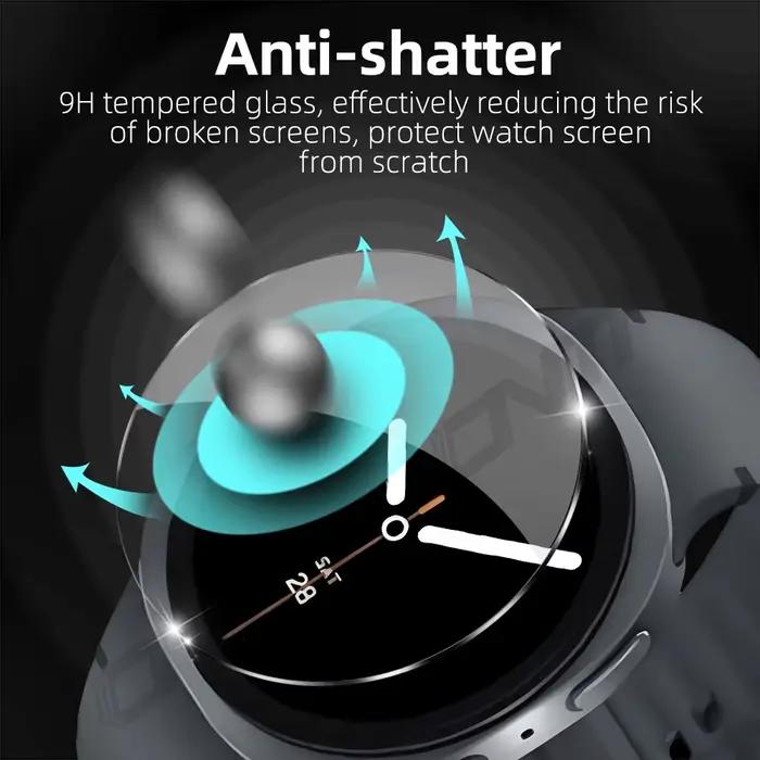 Verre trempé 9H pour Samsung Galaxy Watch 8 Classic 40mm 44mm 46mm Ultra (2025) 47mm, Film de protection d'écran en verre Ultra-HD