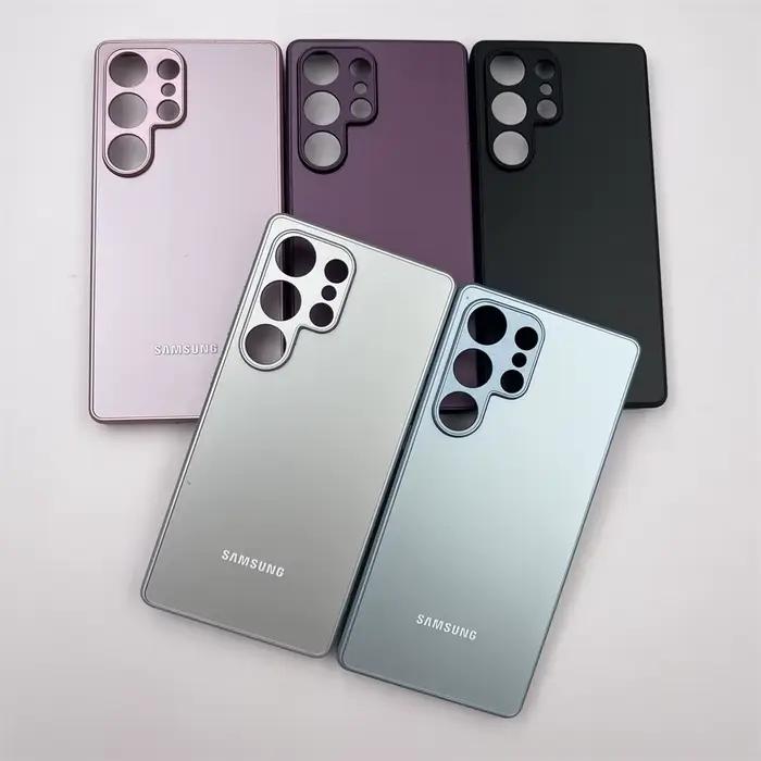 Housse de luxe en Silicone pour Samsung Galaxy S25 S24 S23 S22 Ultra Plus S25Plus