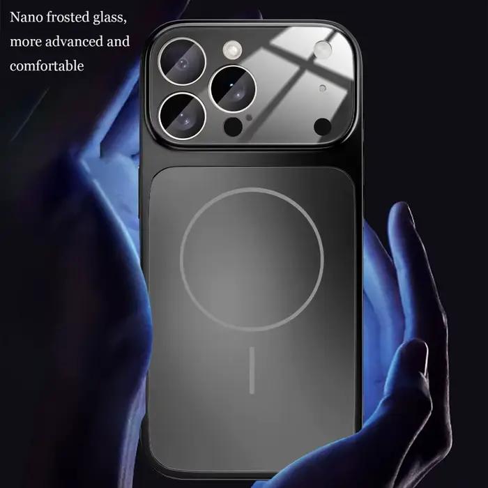 Coque en verre nano mat pour iPhone 17 16 15 14 13 Pro Max 17Air