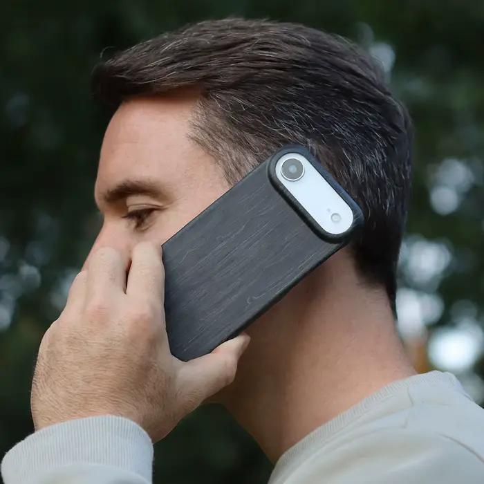 Coque de protection magnétique en bois véritable pour iPhone 17 16 Pro Max 17Pro 16Pro 16+ Air avec MagSafe